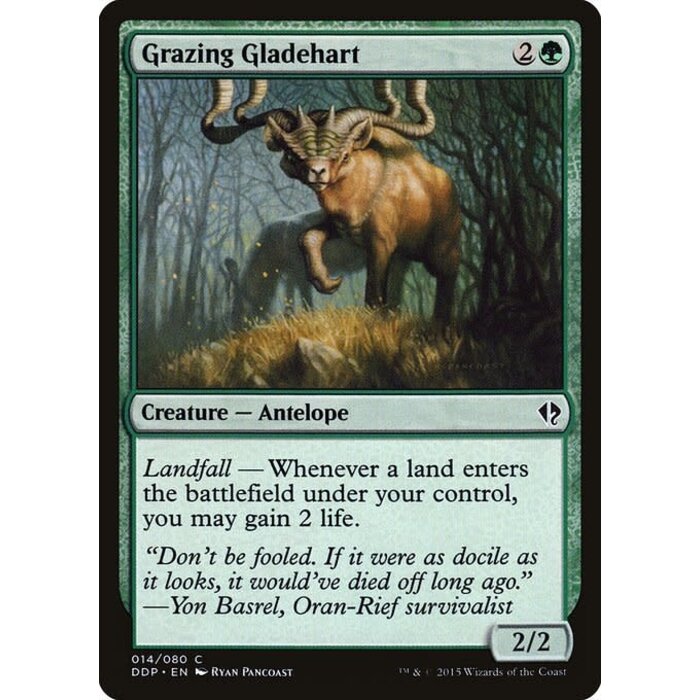 Magic: The Gathering Grazing Gladehart (014) Moderately Played