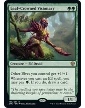 Magic: The Gathering Leaf-Crowned Visionary (167) Lightly Played