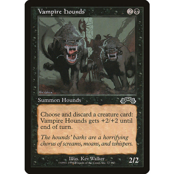 Magic: The Gathering Vampire Hounds (077) Moderately Played