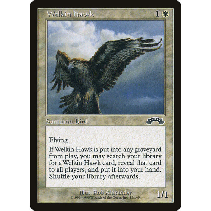 Magic: The Gathering Welkin Hawk (025) Moderately Played