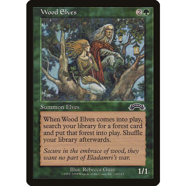 Magic: The Gathering Wood Elves (130) Lightly Played