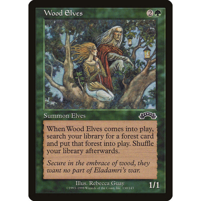 Magic: The Gathering Wood Elves (130) Lightly Played