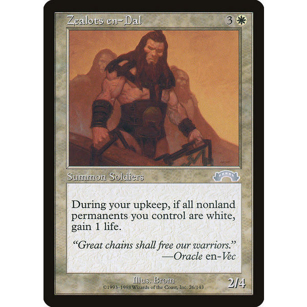 Magic: The Gathering Zealots en-Dal (026) Moderately Played