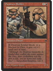 Magic: The Gathering Dwarven Soldier (Shuler) (53c) Lightly Played
