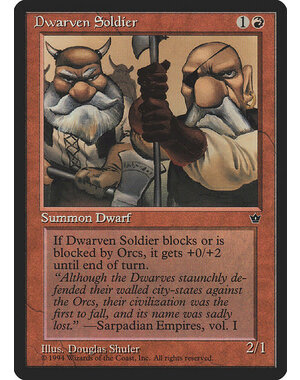 Magic: The Gathering Dwarven Soldier (Shuler) (53c) Lightly Played