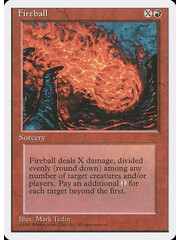 Magic: The Gathering Fireball (192) Damaged