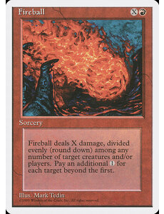 Magic: The Gathering Fireball (192) Damaged