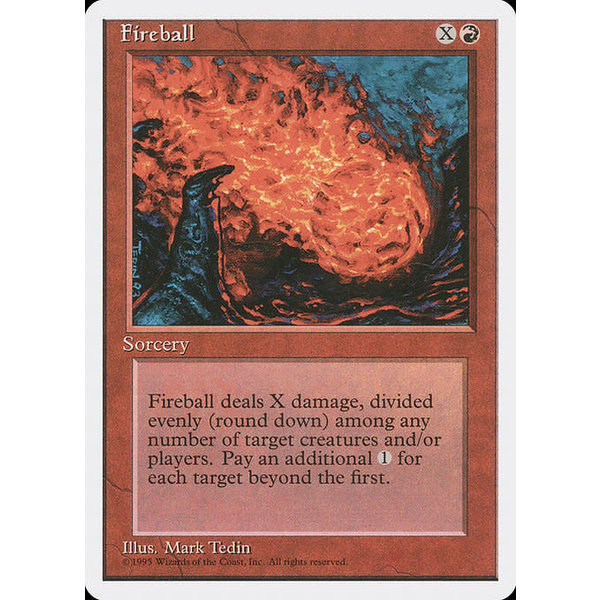 Magic: The Gathering Fireball (192) Damaged