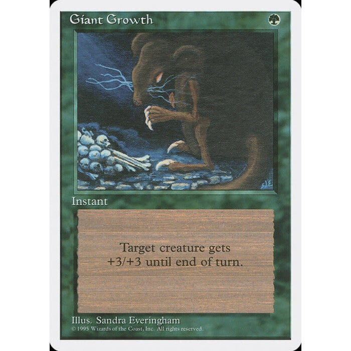 Magic: The Gathering Giant Growth (248) Lightly Played