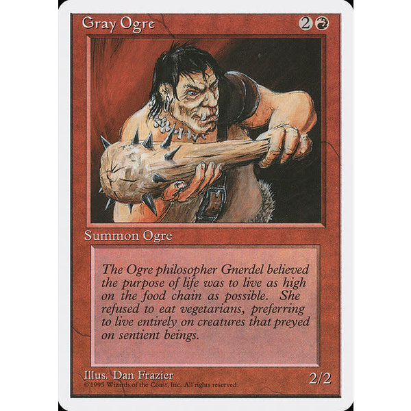 Magic: The Gathering Gray Ogre (200) Lightly Played