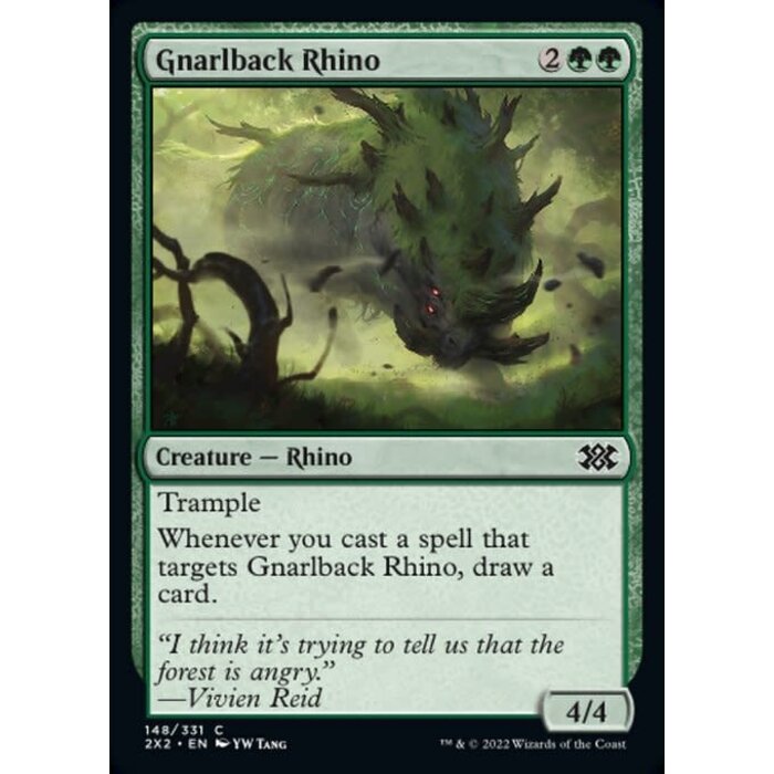 Magic: The Gathering Gnarlback Rhino (148) Near Mint