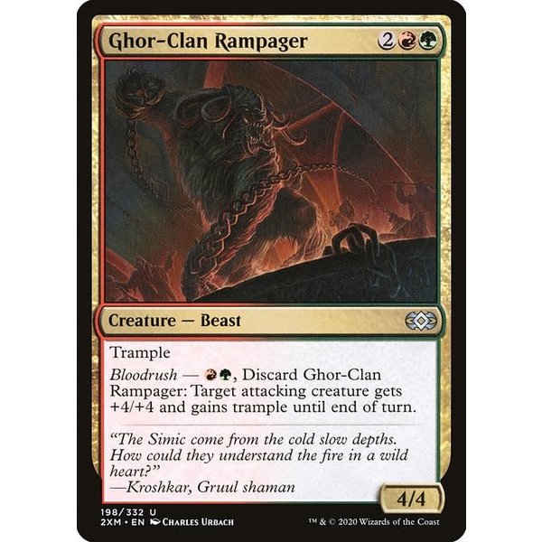 Magic: The Gathering Ghor-Clan Rampager (198) Near Mint Foil