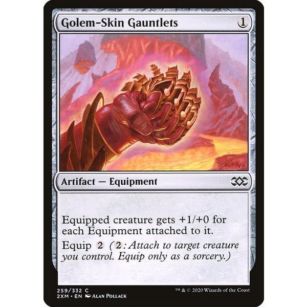 Magic: The Gathering Golem-Skin Gauntlets (259) Near Mint Foil