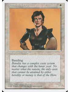Magic: The Gathering Benalish Hero (007) Lightly Played