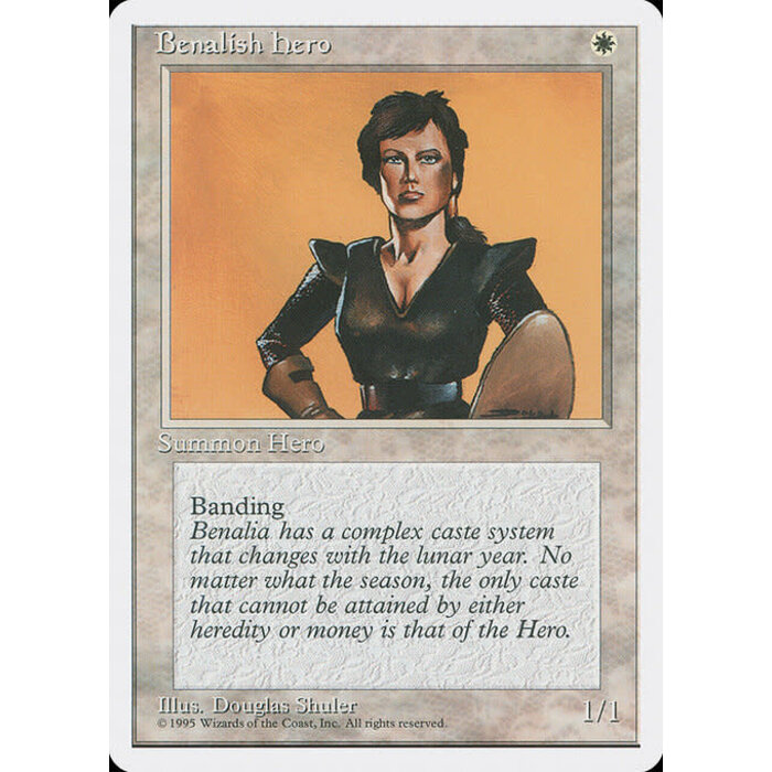 Magic: The Gathering Benalish Hero (007) Lightly Played