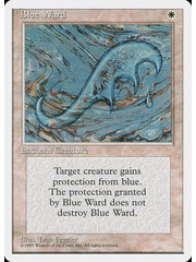 Magic: The Gathering Blue Ward (010) Lightly Played