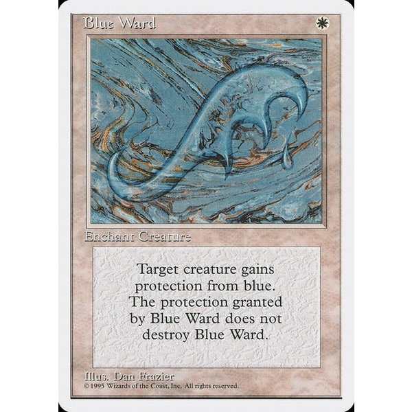 Magic: The Gathering Blue Ward (010) Lightly Played