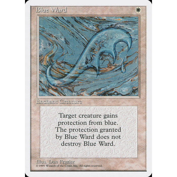 Magic: The Gathering Blue Ward (010) Lightly Played