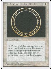 Magic: The Gathering Circle of Protection: Black (014) Damaged
