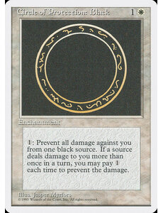 Magic: The Gathering Circle of Protection: Black (014) Damaged
