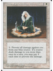 Magic: The Gathering Circle of Protection: Blue (015) Lightly Played