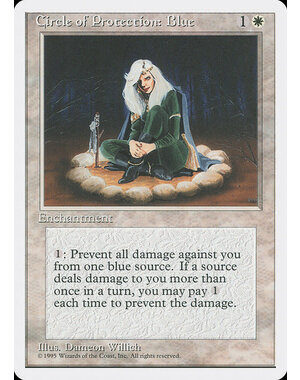 Magic: The Gathering Circle of Protection: Blue (015) Lightly Played