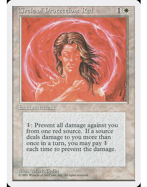 Magic: The Gathering Circle of Protection: Red (017) Lightly Played
