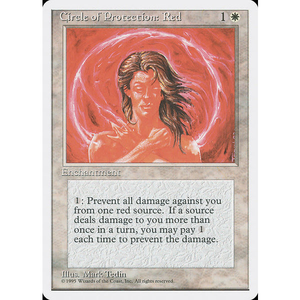 Magic: The Gathering Circle of Protection: Red (017) Lightly Played