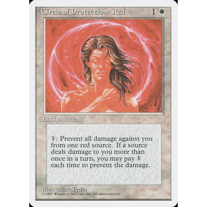 Magic: The Gathering Circle of Protection: Red (017) Lightly Played