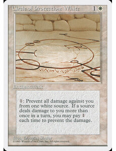 Magic: The Gathering Circle of Protection: White (018) Lightly Played