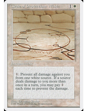 Magic: The Gathering Circle of Protection: White (018) Lightly Played