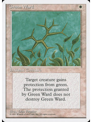 Magic: The Gathering Green Ward (027) Lightly Played