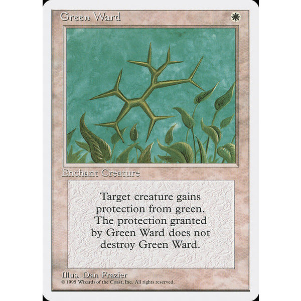 Magic: The Gathering Green Ward (027) Lightly Played