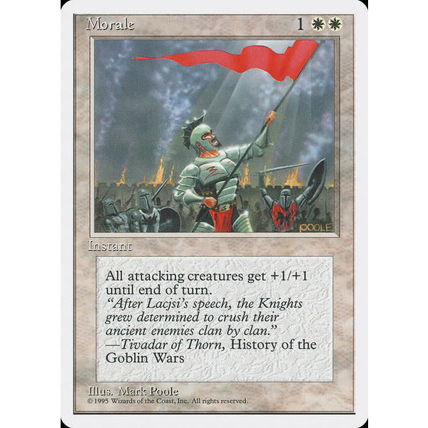 Magic: The Gathering Morale (036) Moderately Played