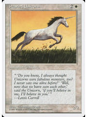 Magic: The Gathering Pearled Unicorn (039) Lightly Played