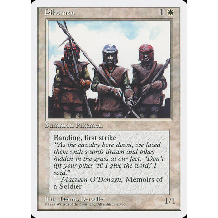 Magic: The Gathering Pikemen (042) Lightly Played