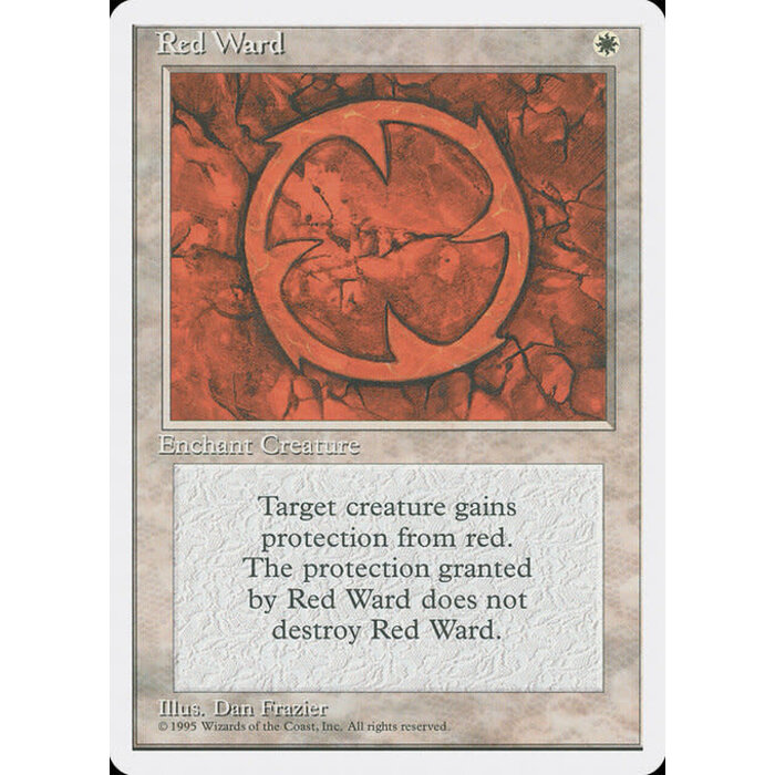 Magic: The Gathering Red Ward (044) Lightly Played