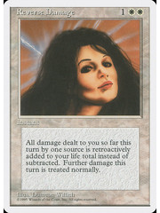 Magic: The Gathering Reverse Damage (045) Heavily Played