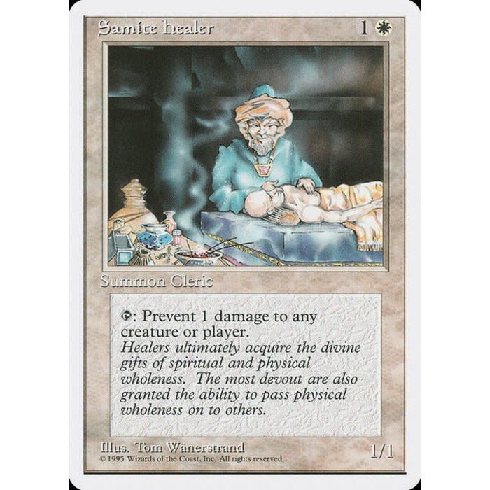 Magic: The Gathering Samite Healer (047) Moderately Played