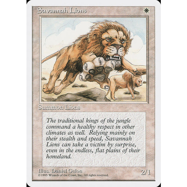 Magic: The Gathering Savannah Lions (048) Lightly Played