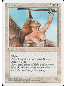 Magic: The Gathering Serra Angel (050) Heavily Played