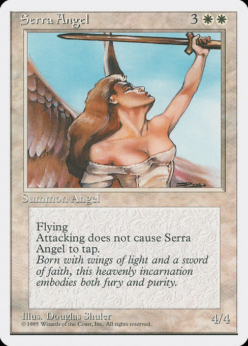 Magic: The Gathering Serra Angel (050) Moderately Played - Kingslayer Games