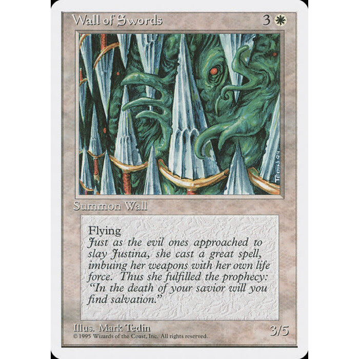 Magic: The Gathering Wall of Swords (055) Moderately Played