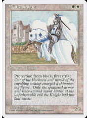 Magic: The Gathering White Knight (056) Damaged