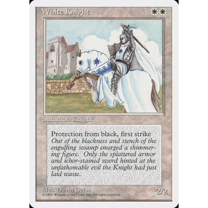 Magic: The Gathering White Knight (056) Damaged