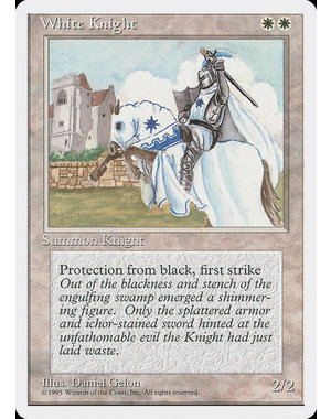 Magic: The Gathering White Knight (056) Heavily Played