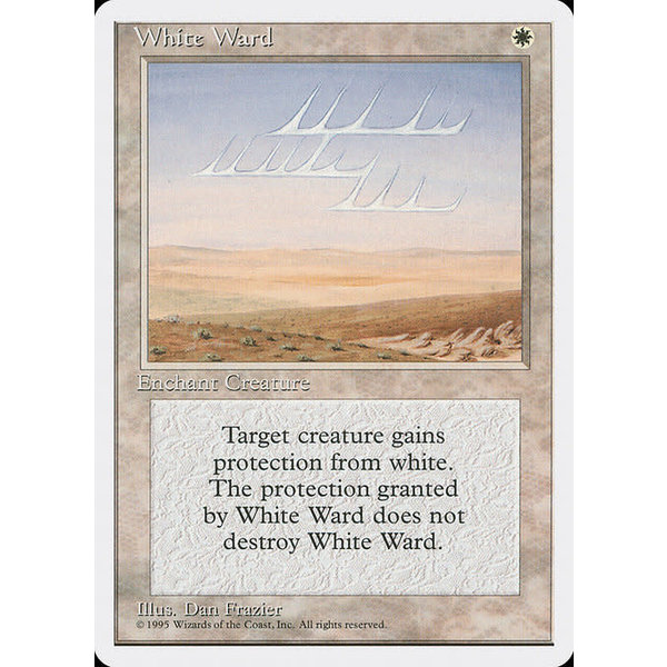 Magic: The Gathering White Ward (057) Lightly Played