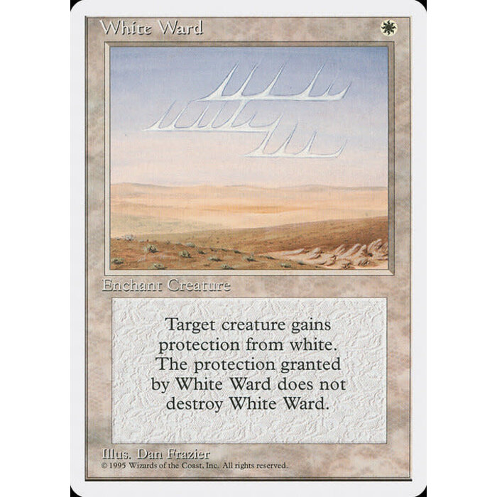 Magic: The Gathering White Ward (057) Lightly Played