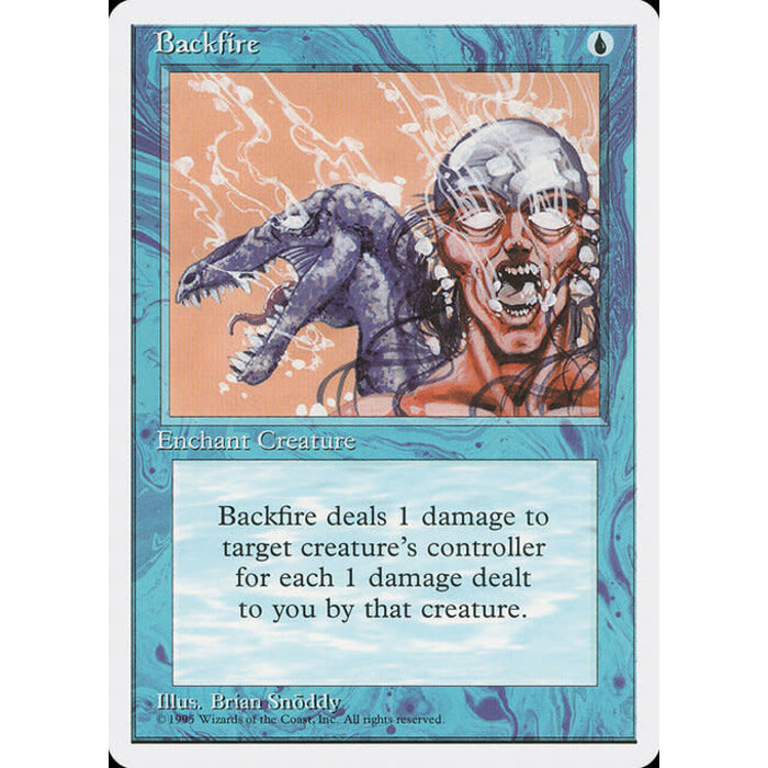 Magic: The Gathering Backfire (062) Moderately Played