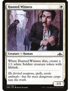 Magic: The Gathering Hunted Witness (015) Lightly Played
